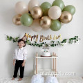 2021 Trend Retro Color Rainbow Birthday Weddings Anniversary Party Decoration Balloon Arch Kit